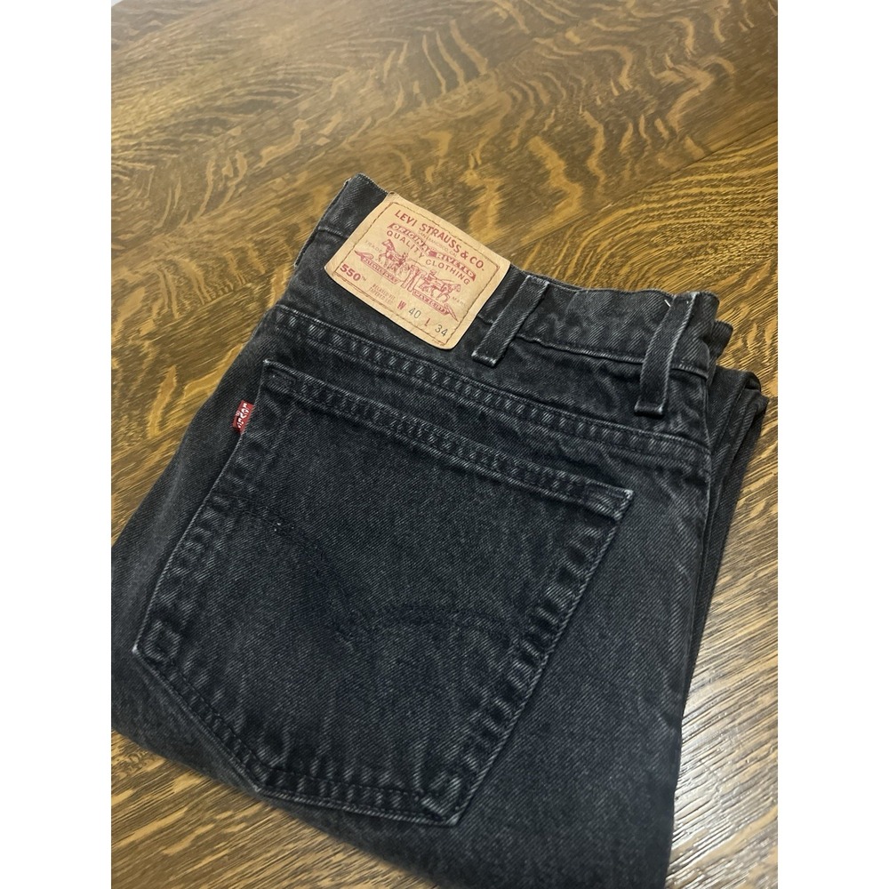 VTG‎ 90s Levi's 550 Jeans Mens 40x34 USA Made Relaxed Fit Tapered 1995 Denim